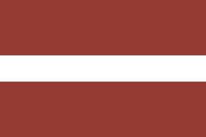 piatto illustrazione di Lettonia bandiera gratuito vettore