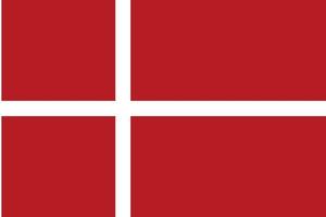 Danimarca ufficialmente bandiera gratuito vettore