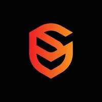 S logo S logo testo logo inglese lettera logo vettore