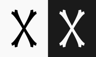 un' a forma di lettera design quello ha un' classico effetto e un' Gotico tatto. adatto per uso come un' logo o marcatore vettore