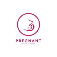 icona di vettore modello incinta