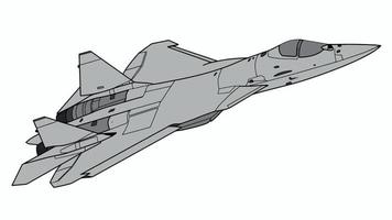 illustrazione di Jet combattente pilota vettore
