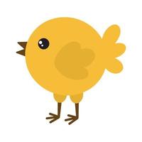 illustrazione cartone animato carino pollo. il simbolo di il pollo per Pasqua vettore