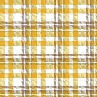 tartan modello tessuto design sfondo è fatto con alternato bande di colorato pre tinti discussioni intrecciata come tutti e due ordito e trama a giusto angoli per ogni Altro. vettore