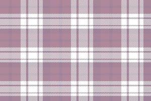 viola plaid modello design tessile è fatto con alternato bande di colorato pre tinti discussioni intrecciata come tutti e due ordito e trama a giusto angoli per ogni Altro. vettore