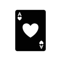 poker carta icona vettore design modello