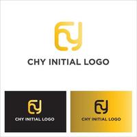 c h y iniziale logo. vettore eps 10