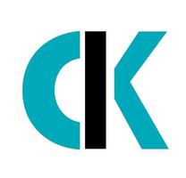 ck, cik iniziale geometrico azienda logo e vettore icona