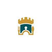 castello logo per un' castello edificio logo azienda vettore