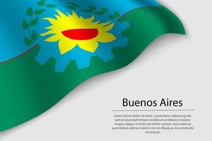 onda bandiera di buenos arie è un' stato di argentina vettore