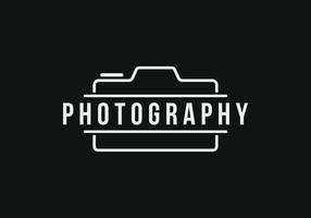 design del logo fotografico vettore