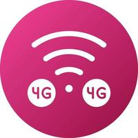 4g icona stile vettore