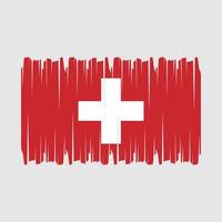 Svizzera bandiera spazzola vettore