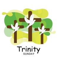 illustrazione vettoriale di uno sfondo per la domenica della trinità.