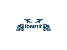 esprimere logistica mezzi di trasporto concetto logo design modello vettore