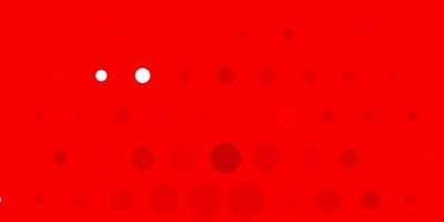 layout vettoriale rosso chiaro con cerchi.