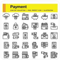 icona di struttura di pagamento vettore