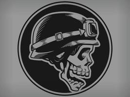 sagoma biker cranio scheletro motociclista club stencil disegno vettore