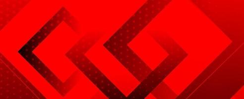 astratto rosso moderno decorativo elegante onda banner sfondo vettore