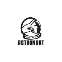 astronauta logo design.eps vettore