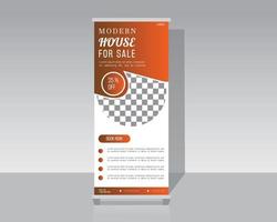 banner roll up immobiliare vettore