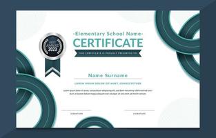 formazione scolastica moderno certificato modello vettore