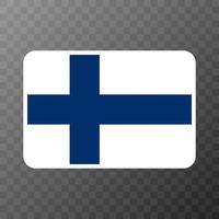 bandiera della Finlandia, colori ufficiali e proporzione. illustrazione vettoriale. vettore