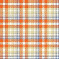 plaid modello senza soluzione di continuità struttura è un' fantasia stoffa consistente di criss attraversato, orizzontale e verticale bande nel multiplo colori. tartan siamo considerato come un' culturale icona di Scozia. vettore