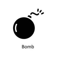 bomba vettore solido icone. semplice azione illustrazione azione