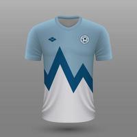 realistico calcio camicia , slovenia casa maglia modello per calcio kit. vettore