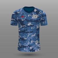 realistico calcio camicia , Giappone casa maglia modello per calcio kit. vettore