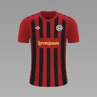 realistico calcio camicia 2020 vettore