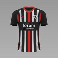 realistico calcio camicia 2020 vettore