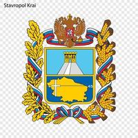 emblema di Provincia di Russia vettore