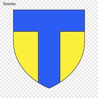 emblema di toronto vettore