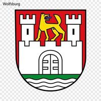 emblema di città di Germania vettore