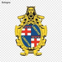 emblema di bolognese. città di Italia. vettore illustrazione