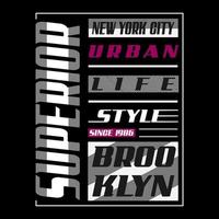 vettore nuovo York brooklyn logo testo elegante design