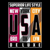 vettore nuovo York città testo, logo tipografia design