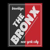 il Bronx testo logo, modello vettore design