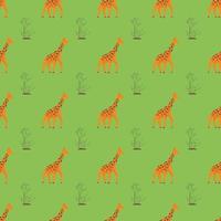 seamless pattern di giraffe vettore