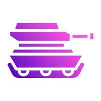 serbatoio icona solido stile pendenza viola rosa colore militare illustrazione vettore esercito elemento e simbolo Perfetto.