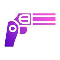 pistola icona solido stile pendenza viola rosa colore militare illustrazione vettore esercito elemento e simbolo Perfetto.