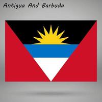 antigua e barbuda semplice bandiera isolato . vettore illustrazione