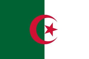 algeria semplice bandiera corretta taglia, proporzione, colori. vettore