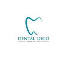 dentale logo design su bianca sfondo, vettore illustrazione.