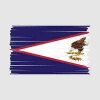 vettore di bandiera delle samoa americane