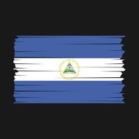 vettore di bandiera del nicaragua