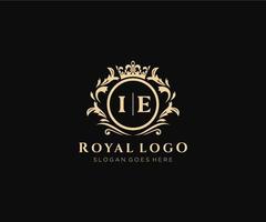 iniziale cioè lettera lussuoso marca logo modello, per ristorante, regalità, boutique, bar, Hotel, araldico, gioielleria, moda e altro vettore illustrazione.