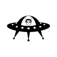 ufo icona vettore impostare. navicella spaziale illustrazione cartello collezione. alieno simbolo.